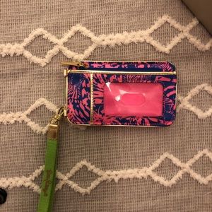 Lily Pulitzer Wristlet Wallet / Phone Pocket / ID